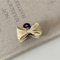 Beau - Polka Dot Bow Hair Claw Clip