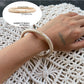 Lovra ombre bangle bracelet shown from top angle highlighting shape