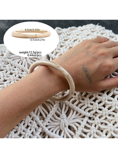 Lovra ombre bangle bracelet shown from top angle highlighting shape