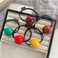 Gifty - Minimalist Solid Color Sphere Hair Tie