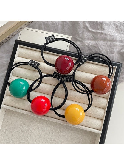 Gifty - Minimalist Solid Color Sphere Hair Tie