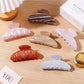 Beau - Striped Half Round Hair Claw Clip