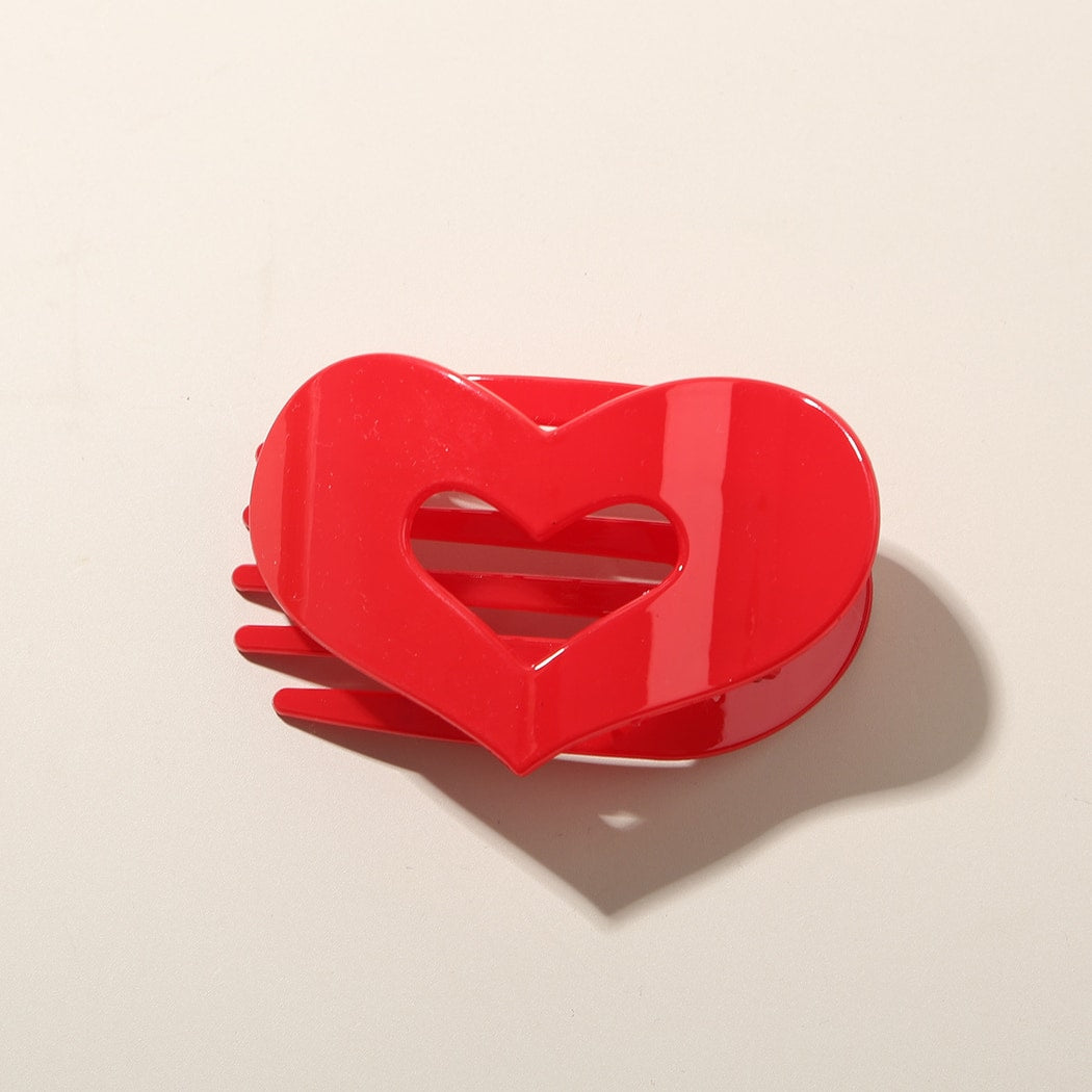 Beau - Heart Cutout Matte Hair Clip