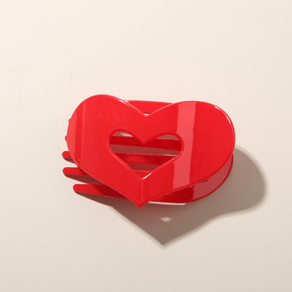 Beau - Heart Cutout Matte Hair Clip