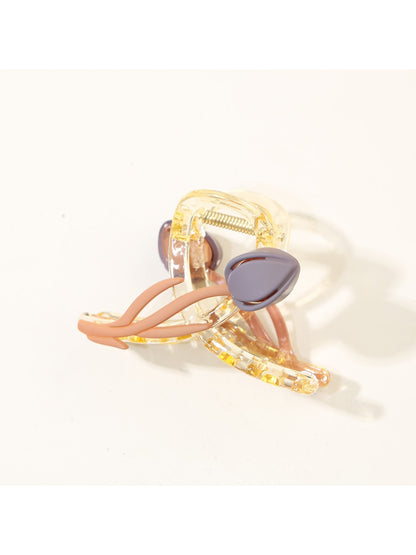 Beau - Crisscross Tulip Shaped Hair Claw Clip