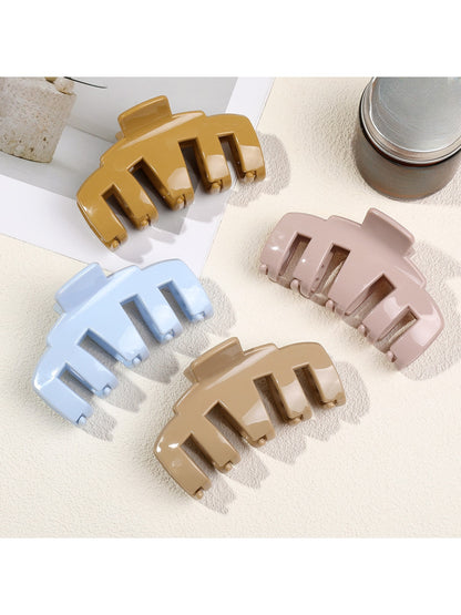Beau - Soft Feel Arched Plastic Hair Styling Claw Clip