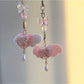 Keypus - Pink Angel Wing Bow Bag Charm Keychain