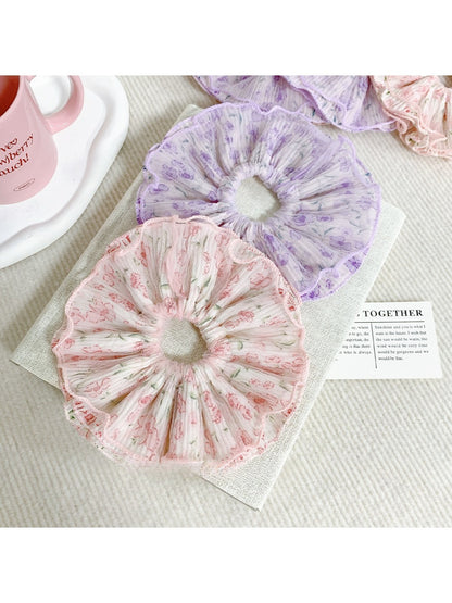 Gifty - Wrinkled Floral Hair Loop