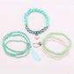 Lovra vintage chic beaded bracelet displayed on a white background showing full length