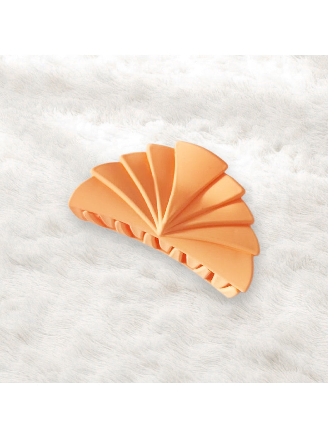 Beau - Modern Minimalist 7cm Plastic Fan Shape Claw Clip