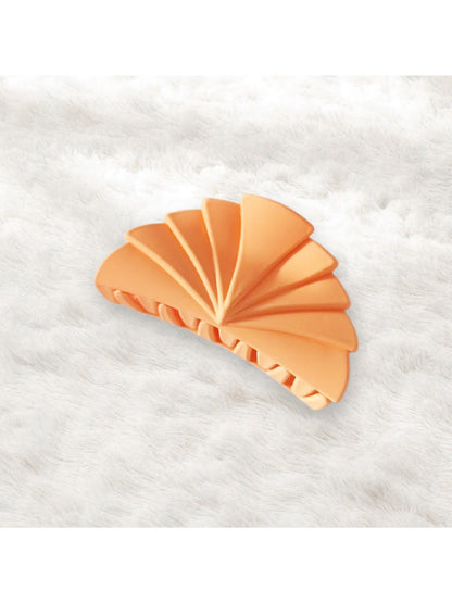 Beau - Modern Minimalist 7cm Plastic Fan Shape Claw Clip
