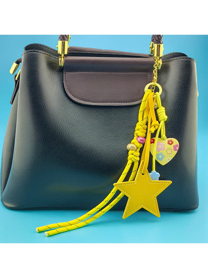 Keypus - Star Shaped PVC Pendant Bag Charm Keychain