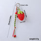Keypus - Raffia Look Strawberry Bag Hanging Keychain
