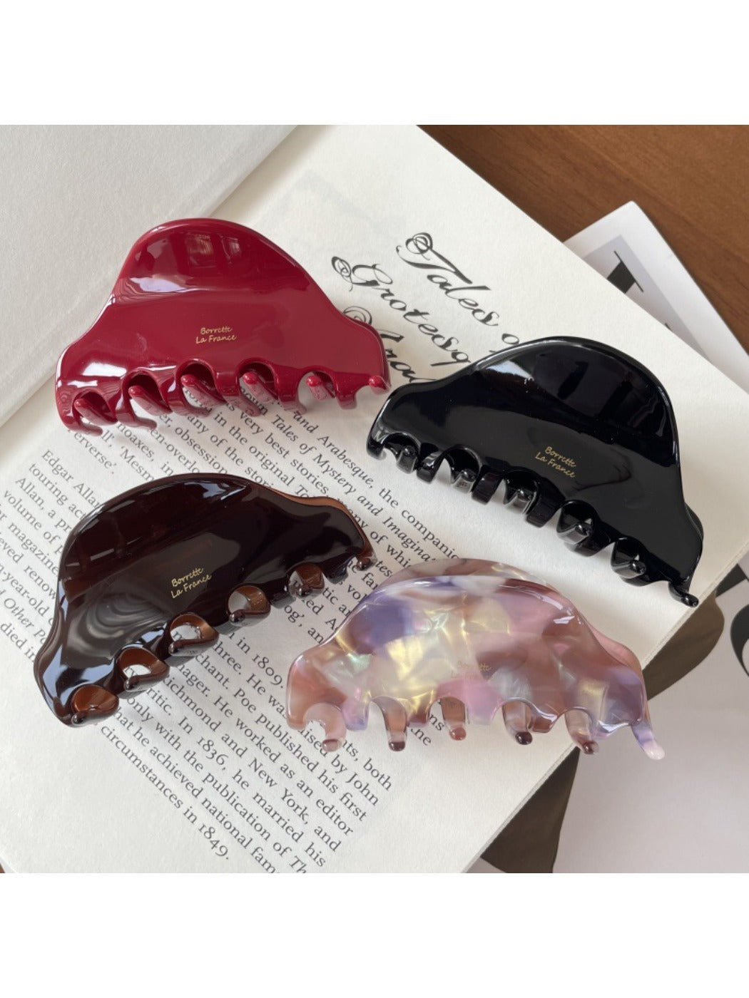 Beau - Vintage Half Moon Hair Claw Clip