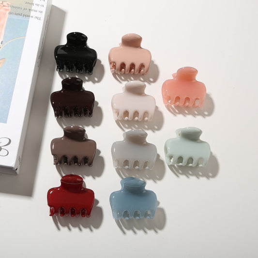 Beau - Simple Glossy Geometric Hair Claw Clip