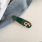 Beau - Solid Color Teardrop Hair Clip
