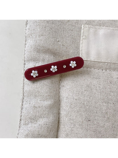 Beau - Floral Rectangular Hair Clip