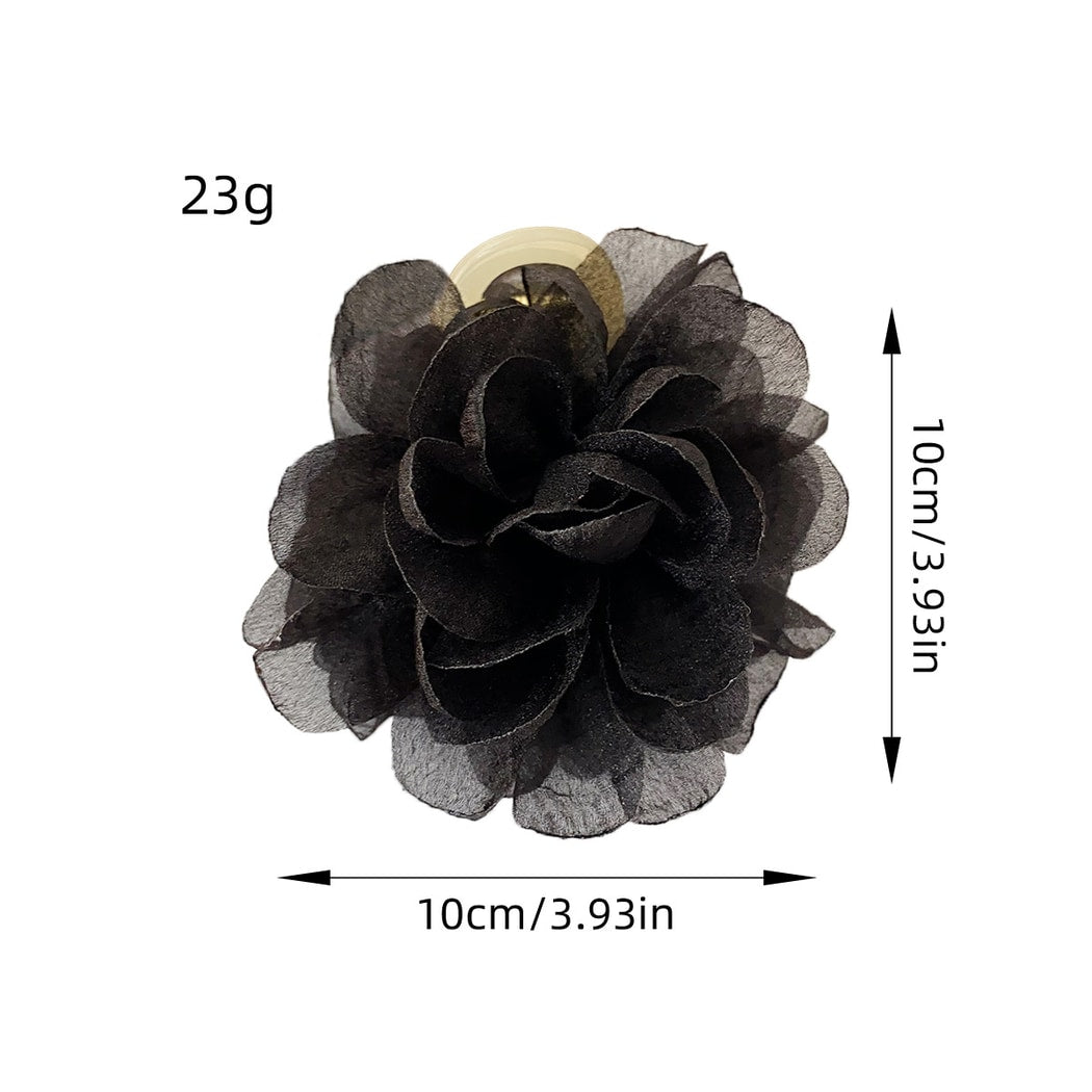 Beau - Elegant Layered Petal Floral Claw Clip