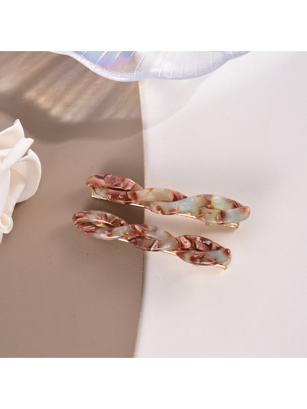 Beau - Creative Braided Shaped Acetate Hair Clip