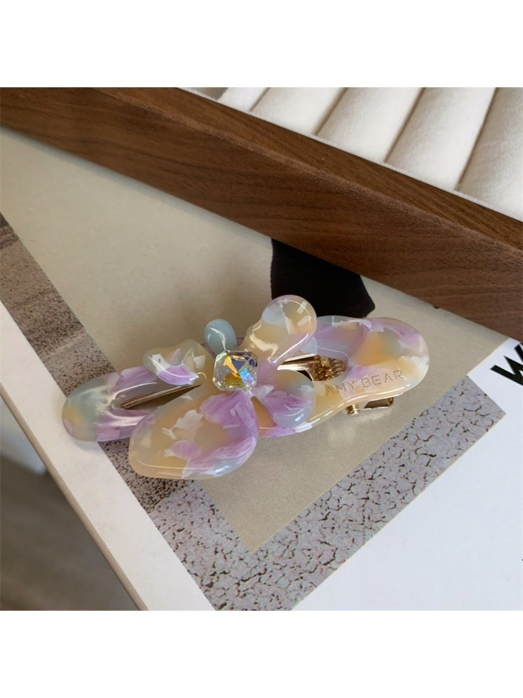 Beau - Sparkling Rhinestone Flower Hair Clips
