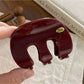 Beau - Vintage Leopard Print M Shape Claw Clip