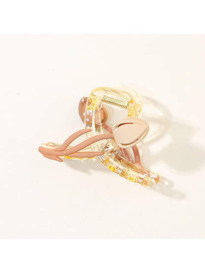 Beau - Crisscross Tulip Shaped Hair Claw Clip