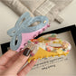 Beau - Alloy Detail Butterfly Shape Acetate Claw Clip