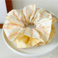 Gifty - Double Sided Pink Yellow Striped Scrunchies