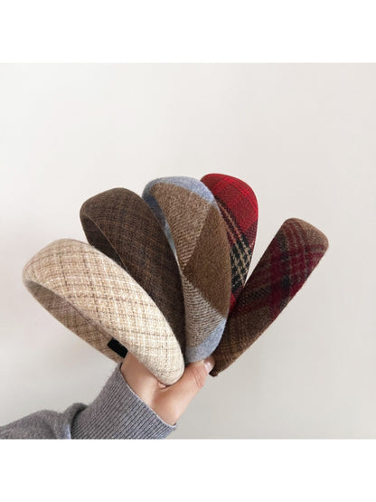 Gifty - Vintage Plaid Hair Hoop