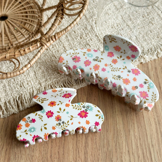 Beau - Fresh Sweet Floral Print Claw Clip
