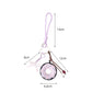 Donut keychain attached to a backpack zipper pull
