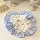 Gifty - Elegant Polka Dot Polyester Fabric Scrunchie