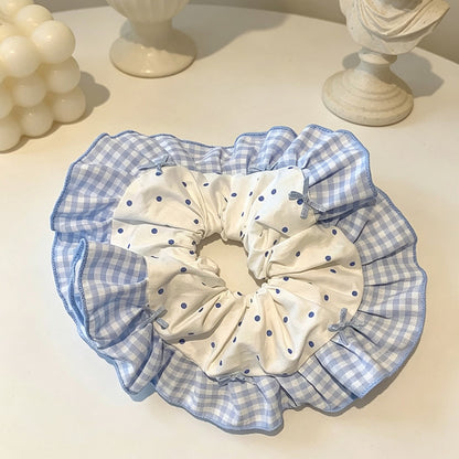 Gifty - Elegant Polka Dot Polyester Fabric Scrunchie