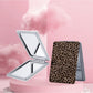 Mirroray - Leopard Pattern Rectangular Folding Makeup Mirror