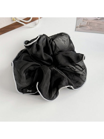 Gifty - Ruffled Polyester Mesh Organza Scrunchie