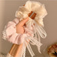 Gifty - Soft Lace Ribbon Bow Scrunchie