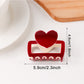 Beau - Color Blocking Heart Hair Claw Clip