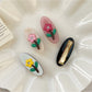 Beau - Sweet Flower Oval Hairpin