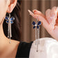 Earedge - Vintage Style Butterfly Drop Earrings