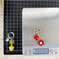 Keypus - Playful Flower Bag Charm Ring Pendant Keychain