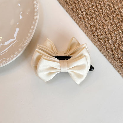 Beau - Elegant Solid Bow Banana Clip