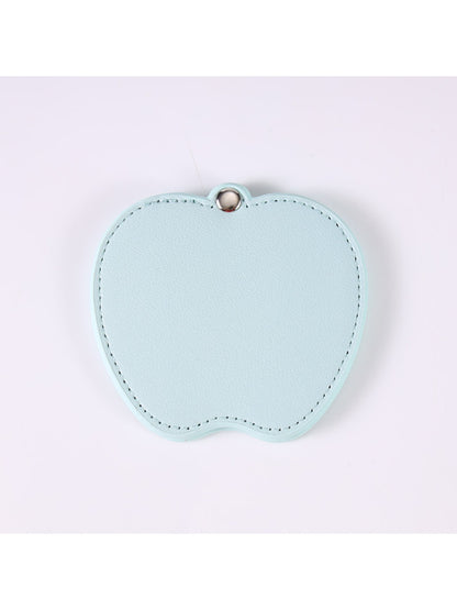 Mirroray - Apple Shaped Leather Makeup Mirror Rotating
