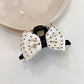 Beau - Polka Dot Bow Plastic Claw Clip