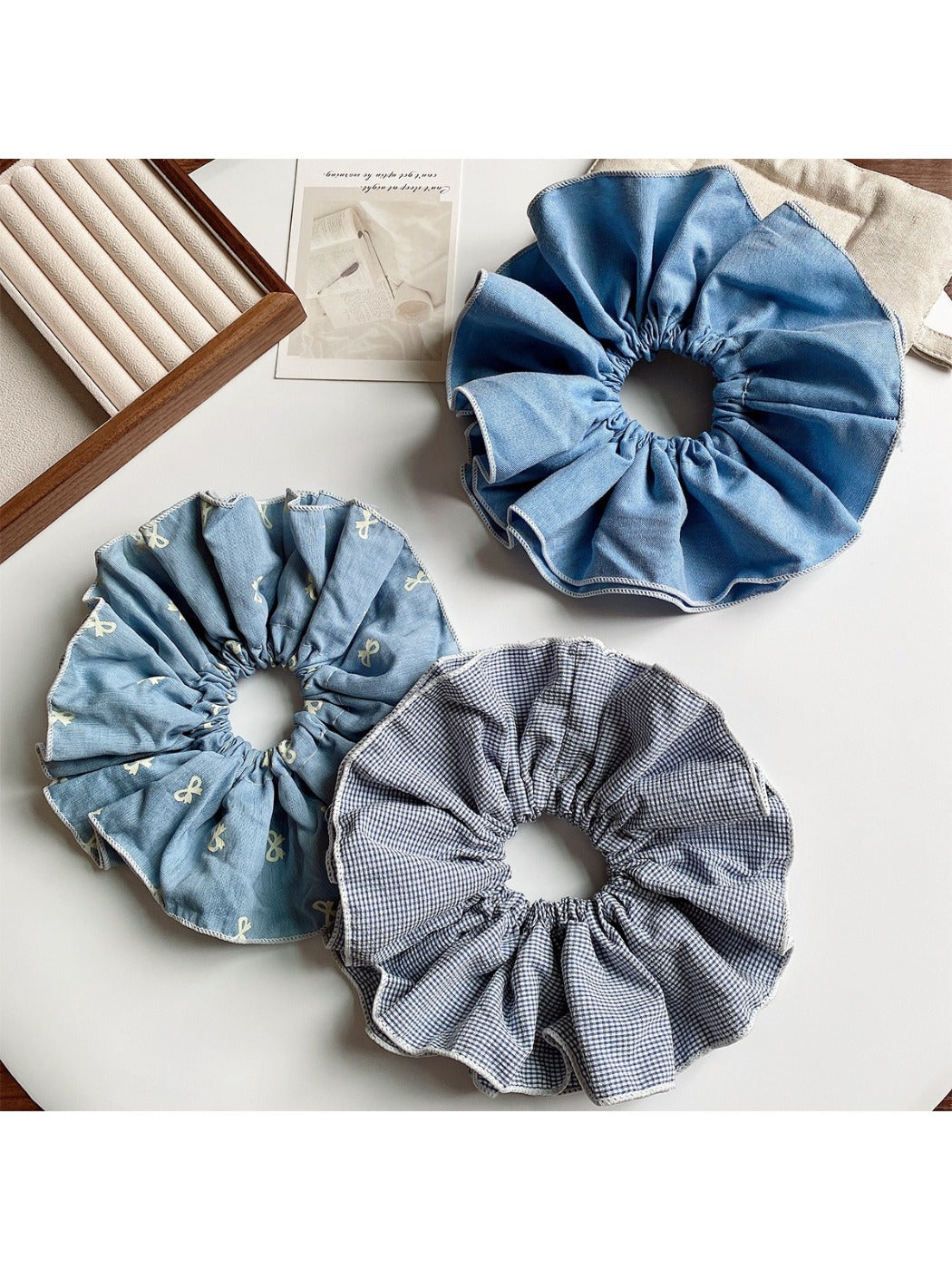 Gifty - Spring Sweet Double Layer Scrunchies