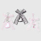 Keypus - Y2K Lace Bow Heart Mirror Keychain