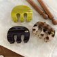 Beau - Vintage Leopard Print M Shape Claw Clip