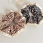 Gifty - Floral Lace Trim Polyester Fabric Scrunchie