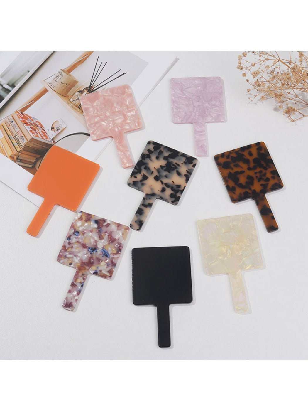 Mirroray - Vintage Style Square Hand Mirror