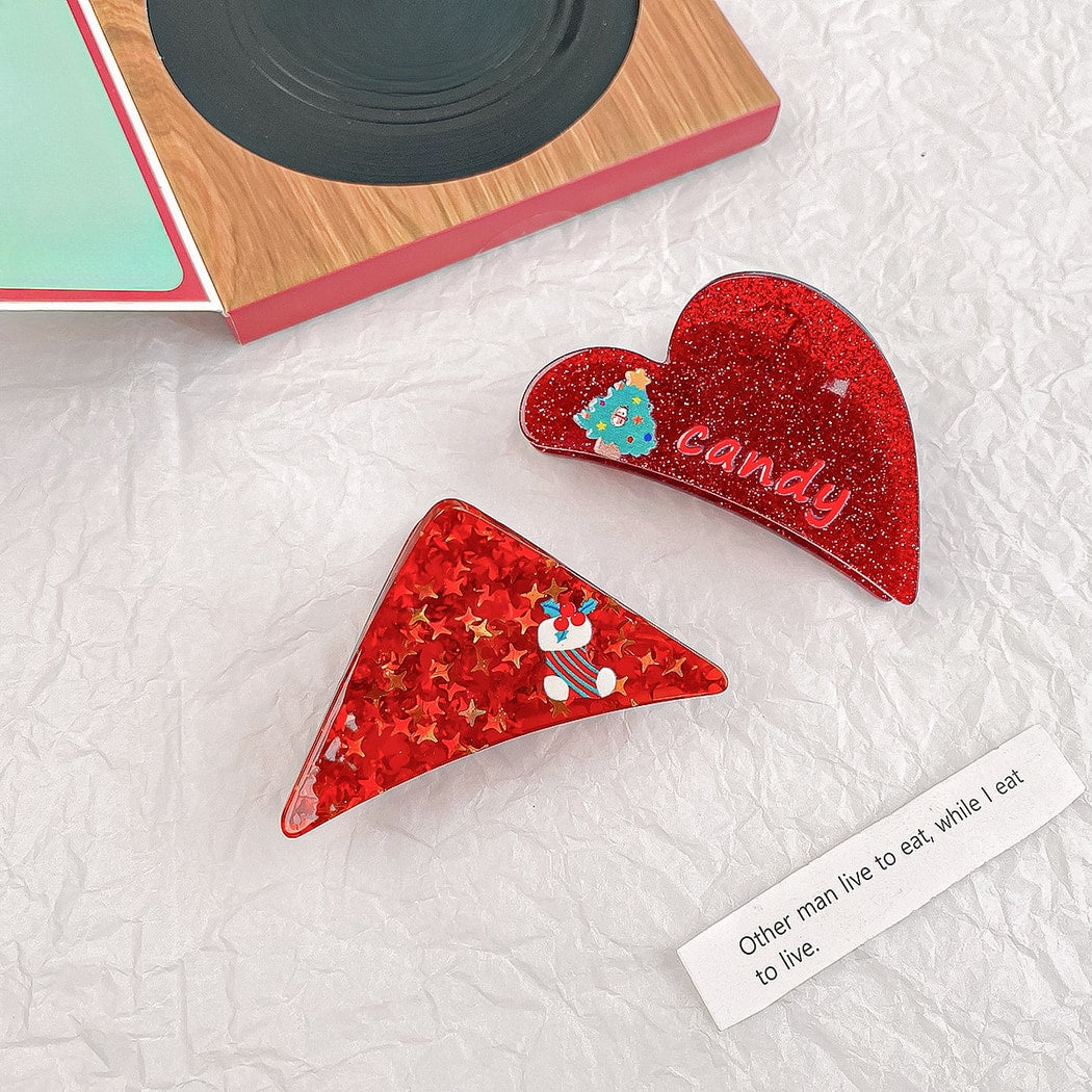 Beau - Cute Glitter Christmas Claw Clip