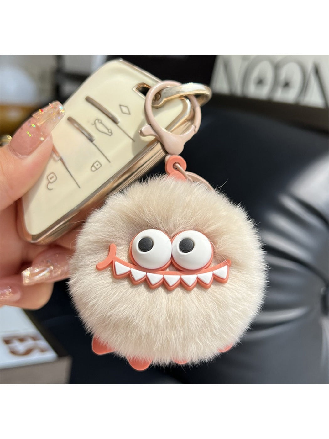 Keypus - Small Coal Ball Doll Keychain